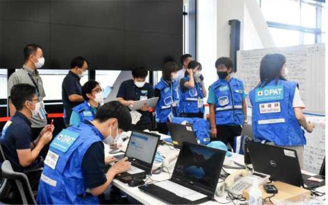 Medical support in times of disaster Drills throughout Miyazaki prefecture simulating the Nankai Trough