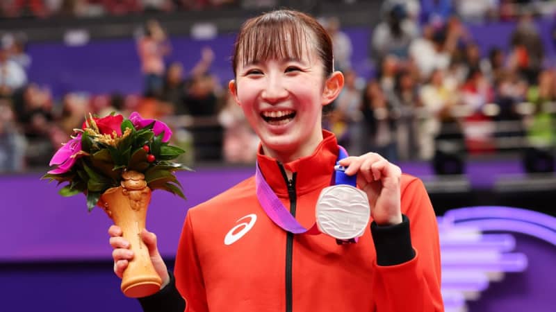 早田ひな、世界ランク1位撃破ならずも堂々の銀メダル　団体に次いで今大会2つ目のメダル獲得＜杭州…