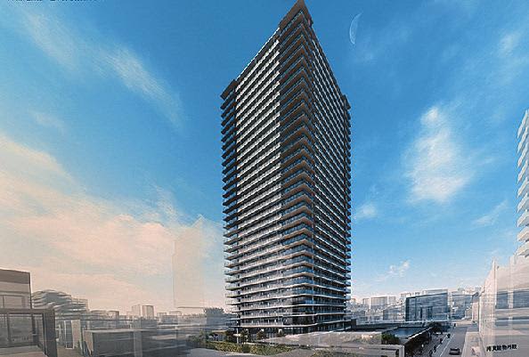 垂水中央東地区再開発（神戸市垂水区）が起工、設計・施工は竹中工務店／組合
