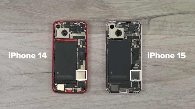 iFixit releases iPhone 15 disassembly video. The 48MP sensor is about 15MP more than the 22 Pro Max...