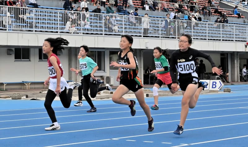福井県小学生秋季陸上、女子4種目で県最高記録　敦賀で2023年大会、410人が挑む
