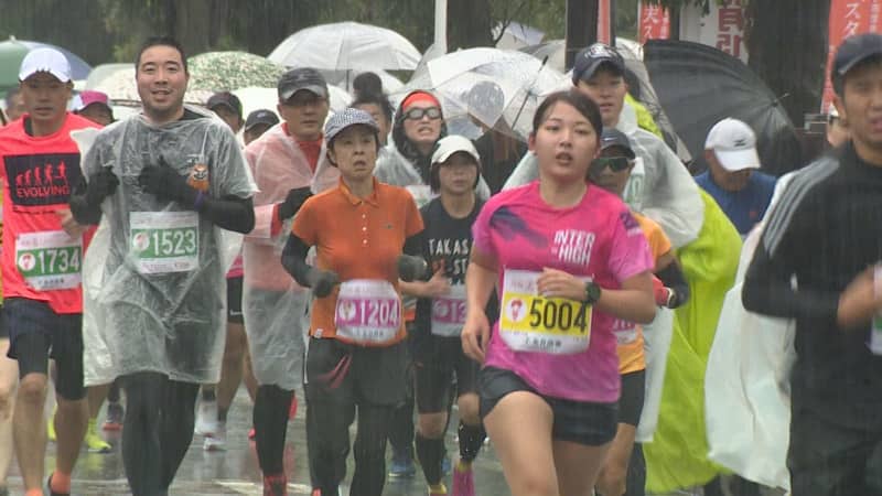 Marathon held in urban areas of Gunma and Takasaki City to call for prevention of cervical cancer