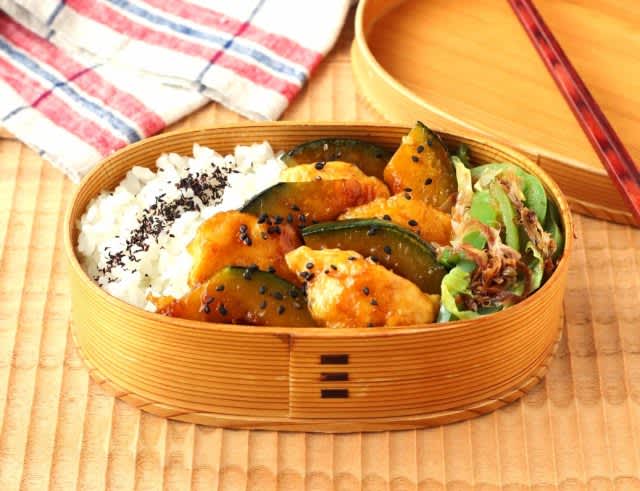 Easy with just one frying pan!Kameyo's 1 recipes for ``Autumn 2-item bento''