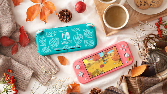 Nintendo Switch Lite "Animal Crossing: New Horizons" set comes with special designs such as Shizue Aloha pattern...