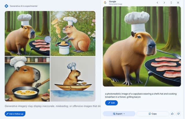 Google検索で直接AIによる画像生成が可能に。米国のSGE登録ユーザー対象