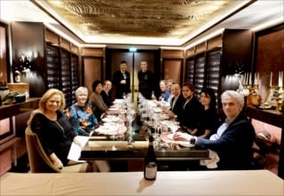 Enjoying the harmony of Fukushima sake and French cuisine, Daishichi Sake Brewery provided an event at Paris's finest hotel
