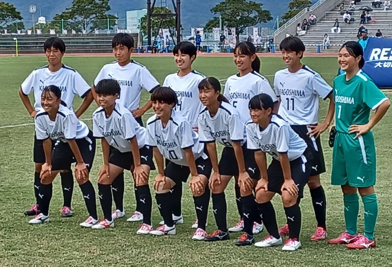 【鹿児島国体】サッカー少年女子 鹿児島が準優勝　決勝、大阪に2-3で敗れる