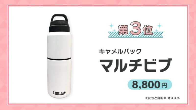 サイクリングの便利グッズ3選！アウトドアでも役立つ「２in１水筒」や「携帯ライト」