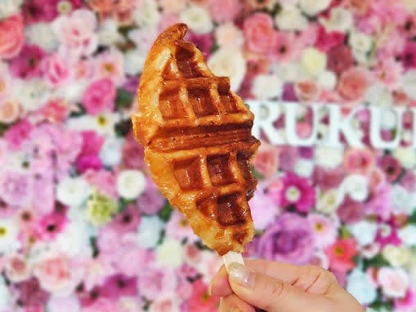 【New Open・阿蘇】内牧温泉で発見！カリモチ食感の韓国ワッフル屋さん「くるくる」