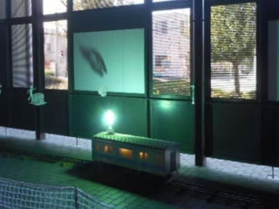 [Saitama International Art Festival 2023] Railway Museum Saitama Art Line.Shadow pictures that change depending on the viewing time, location, and weather...