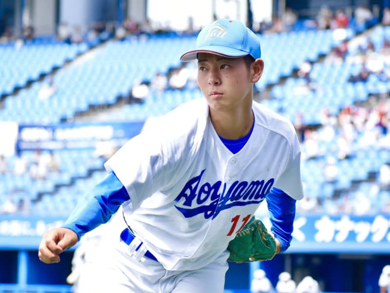 Hanshin selects Kaito Shimomura of Seigaku University with the first pick in the draft, acquires negotiating rights through pole-and-line fishing