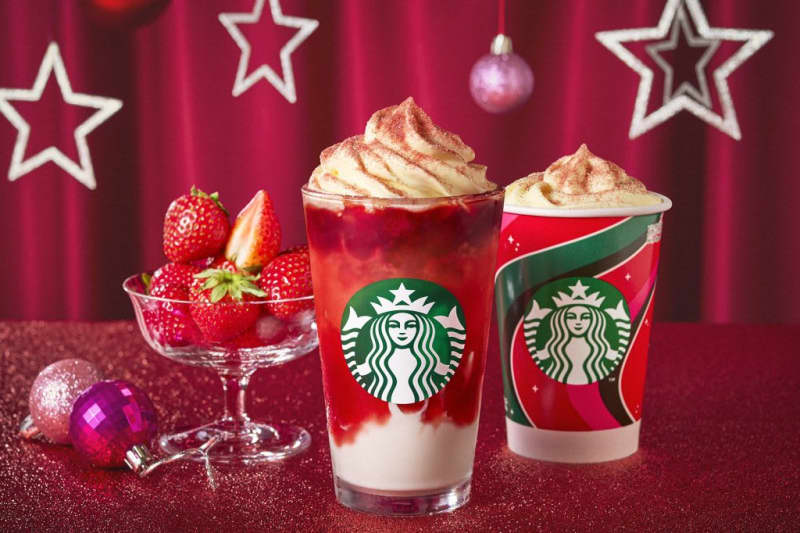 Starbucks holiday season is finally here!Strawberry x Mascarpone Frappuccino, etc. Released on November 11st
