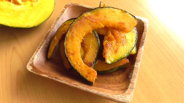 It's so delicious that you won't be able to stop eating it!Easy “salted butter pumpkin” recipe♪