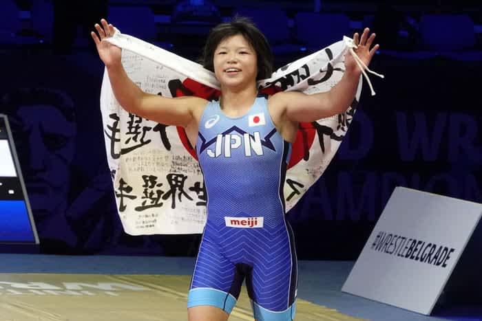 <Wrestling> [2023 World Championship Review (14)] Women's 57 kg class / winner, awards ceremony, after the fight