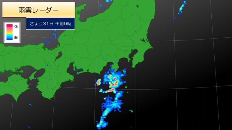 Beware of showers mainly in coastal areas of Tokai region