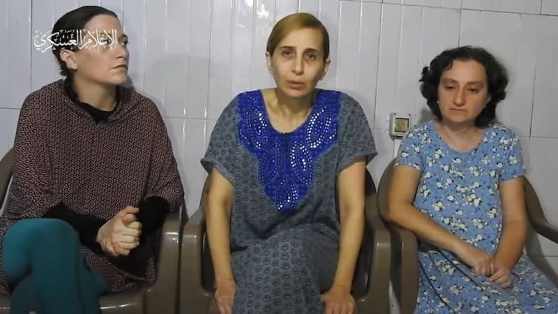 ハマス、人質女性3人の映像を公開　1人はイスラエル首相を批判