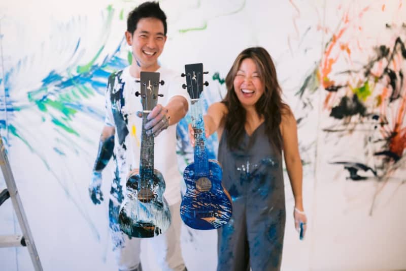 Kris, an artist from the Big Island of Hawaii, is curious about his unique collaboration with Jake Shimabukuro...