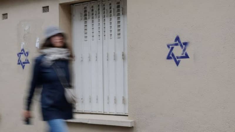 仏パリで「ダビデの星」の落書き、当局が捜査　「反ユダヤ主義的」行為と