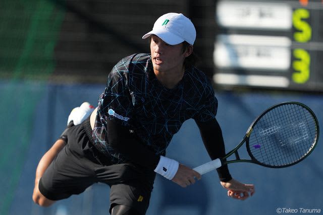 Kaito Uesugi, who participated from the preliminary round, finished in the top 8 in singles and doubles.Shuichi Sekiguchi leaves the court after losing in the third round: ``I was able to play tennis, which I love...