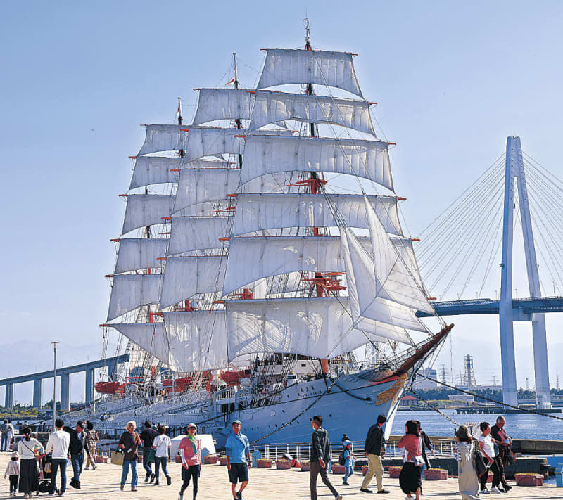 Full sail exhibition sail for the first time in 362 days Imizu/Kaiomaru