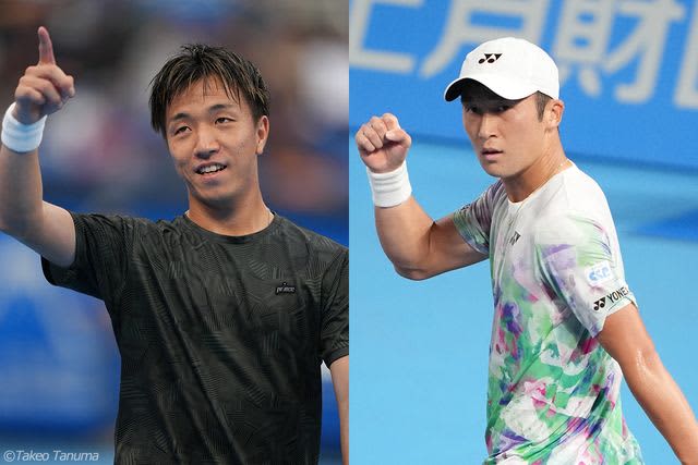 Rendai Tokuda, the 18 runner-up, and Hikaru Shiraishi, who turned professional in his first year, compete in the final [All Japan Tennis Championships]