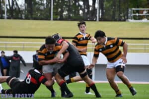 [Rugby] <Highlights> Pay attention to how far Keio University's defense will be able to penetrate Meiji University's attack. Contact...