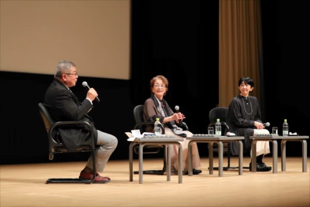 Introducing the behind-the-scenes story of the movie "PLAN75" Talk by lead actor Baisho and others Screening held in Aizuwakamatsu City, Fukushima Prefecture