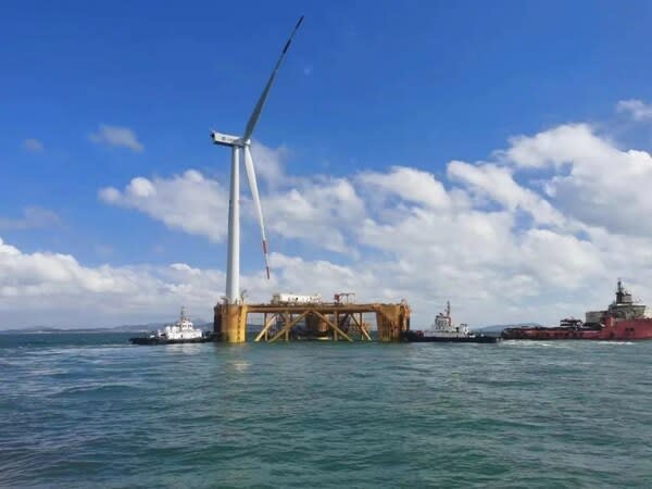 The world's first offshore floating structure equipped with Shanghai Electric's offshore turbine and integrated with an ocean farm...
