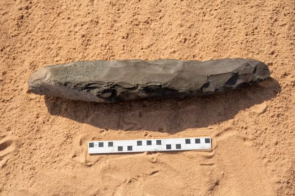 Giant stone 'hand ax' discovered in AlUla could rewrite the region's ancient history