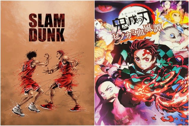 Ranking of ``Manga that will cheer you up when you read it when you're depressed'' 2 works: ``SLAM DUNK'' and ``Demon Slayer: Kimetsu no Yaiba''...