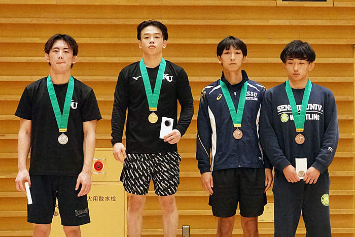 <Wrestling> [Photo Album] 2023 East Japan Student Championship (Autumn)/Championship Division/Men's Freestyle Award Ceremony