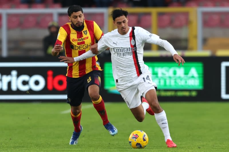 Milan are unable to protect their 2-goal difference and are winless in 4 games in Serie A... Lecce's come-from-behind shot just before the end is a "phantom"