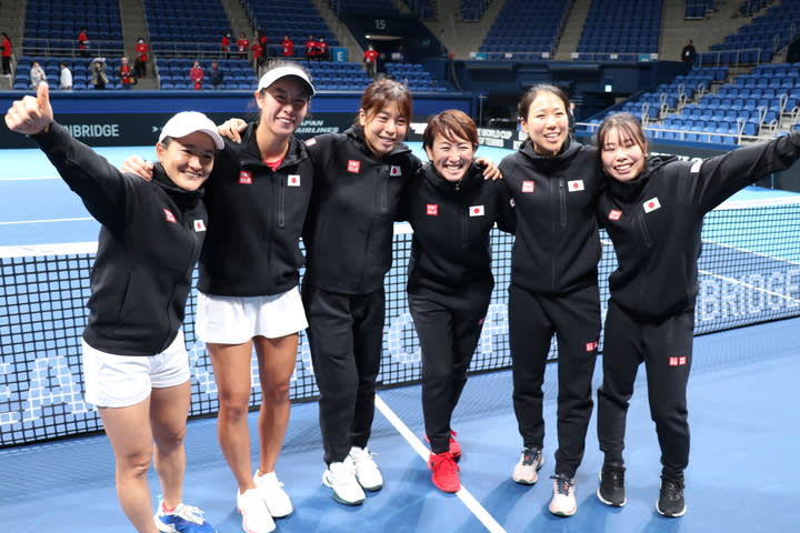 【女子テニス国別対抗戦】日本がコロンビアを破りファイナルズ予選進出決定！「ここからが本当の戦い…