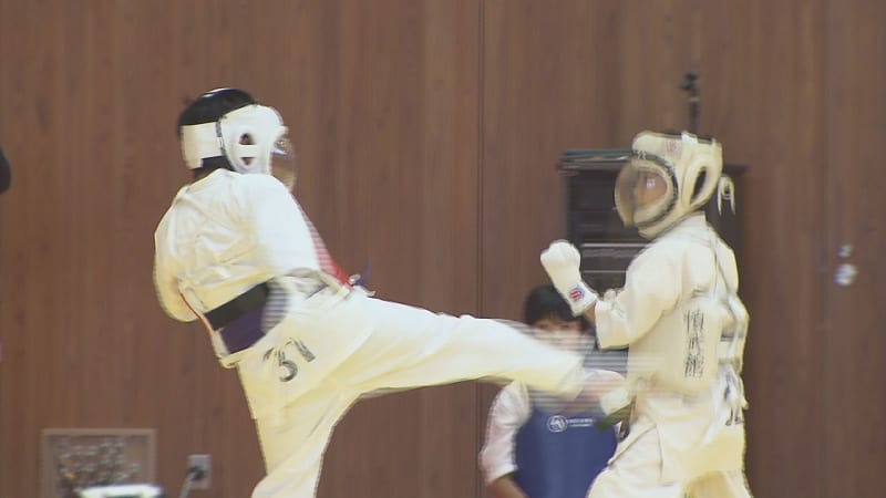 Karate National Tournament held in Utsunomiya City, showing off the results of daily training