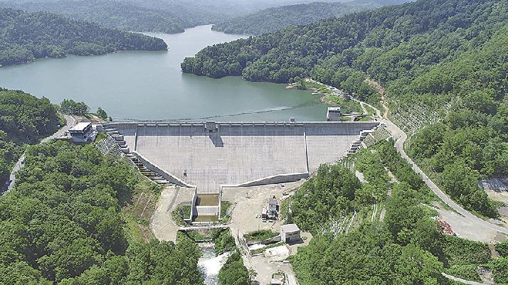 北海道開発局札幌開建／新桂沢ダムが試験湛水開始、本体施工は鹿島ＪＶ