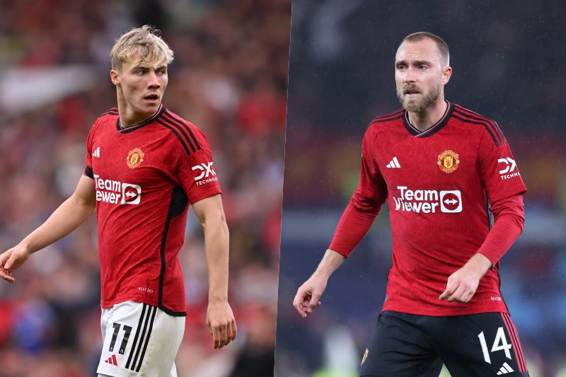 A blow to Man U... Hjøjlund and Eriksen will not participate in the Danish national team due to injury, with the latter expected to be out in about January
