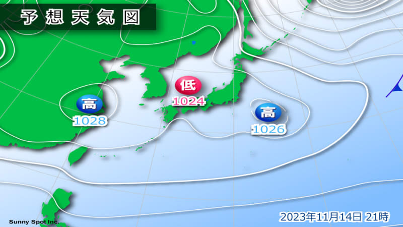 Today's weather: Rain and snow on the Japan Sea side mainly in the morning