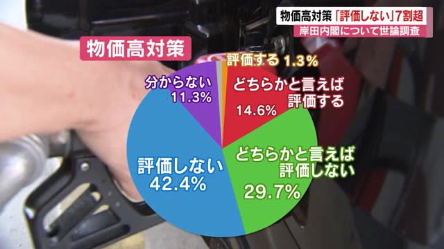 岸田内閣の物価高対策「7割以上」評価しない　異次元の少子化対策「6割以上」期待しない