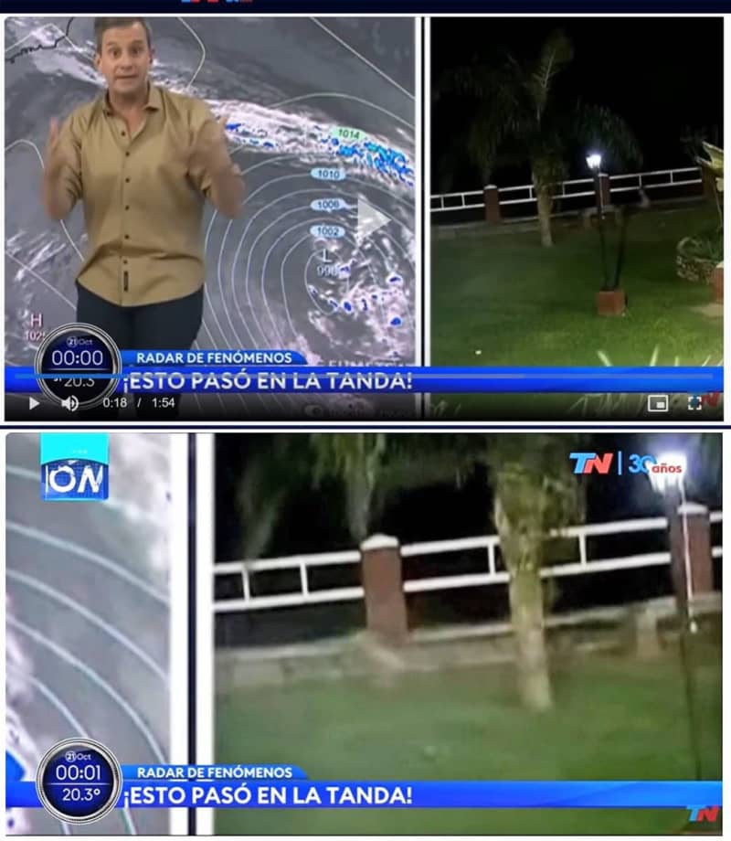 Argentina is in turmoil!Mysterious "translucent creature" appears on weather camera during live broadcast