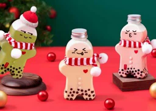 [Goncha] Cute “Gingerbread Man” limited edition bottle and cookies are now available ☆