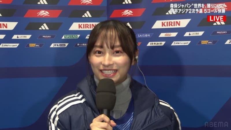 影山優佳、試合直後の日本代表選手に直撃インタビュー！ ＜FIFA ワールドカップ26アジア2次…