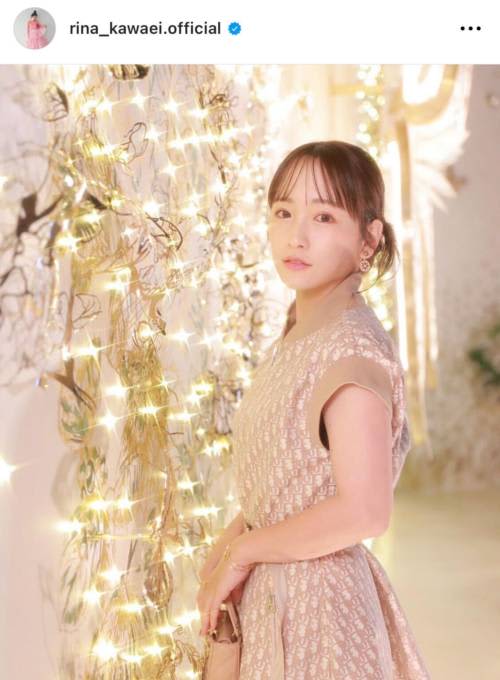 Reactions to Rina Kawaei's beautiful SHOT wearing Dior: ``It's too cute! It stands out too much!'' ``It suits you well.''