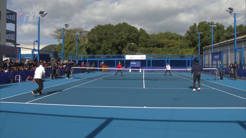 An international tennis tournament will be held at Yanagawa High School, a ``world-class court'' praised by Shuzo Matsuoka.