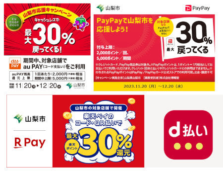 Yamanashi City is super affordable! “4% return” campaign with “up to 30-fold discount”