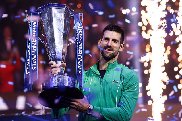 Djokovic defeats Sinner for record-breaking 7th tour final match! This season includes three Grand Slam titles...