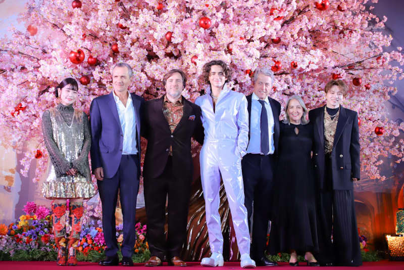 Timothée Chalamet visits Japan for the first time and appears at a chocolate-scented carpet event "Wonka and Chocolate...