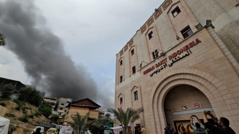 ガザ地区のインドネシアン病院をイスラエルが攻撃か、12人死亡とハマス運営の保健省