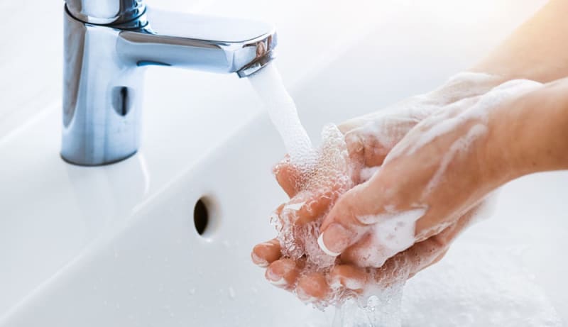 My husband is a germophobe and washes his hands 1 times a day...how much does the water bill cost?