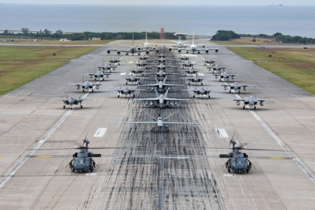 “Team Cadena” shows off their spectacular elephant walk!U.S. Air Force and Navy in Okinawa