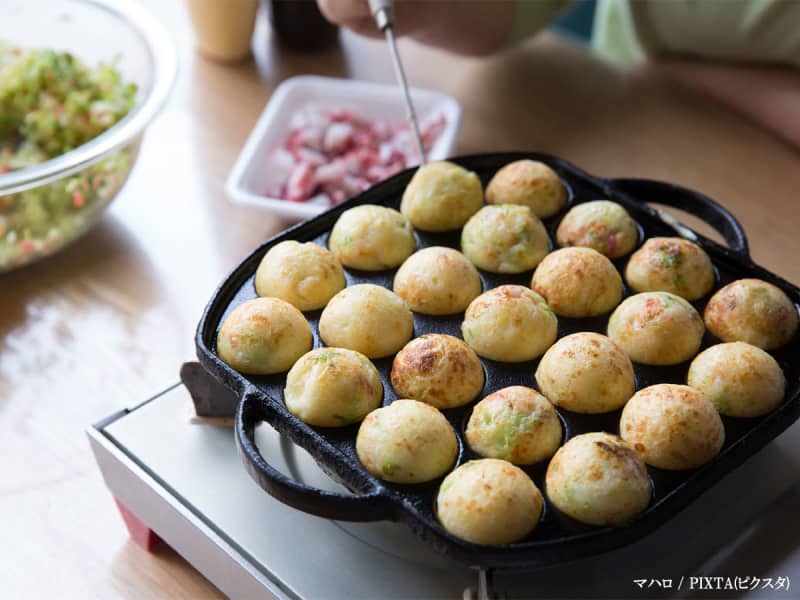 A takoyaki maker that is rarely used is actually very convenient for making ``that dish''!